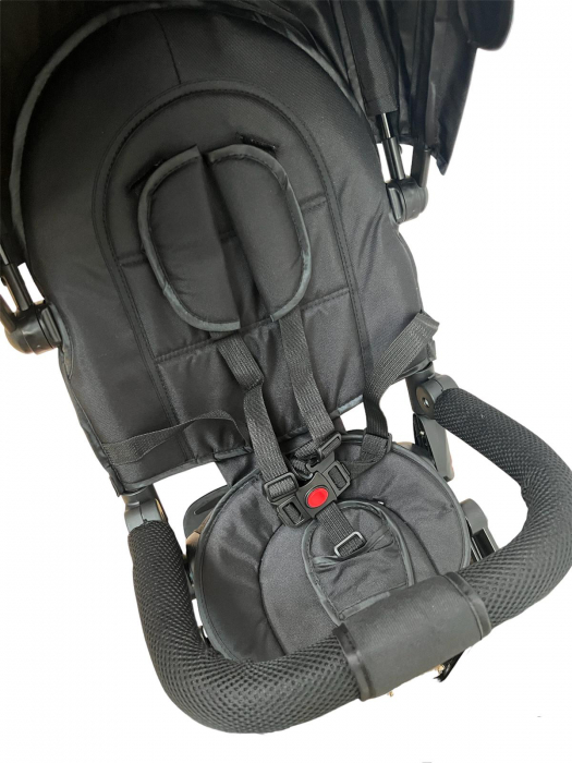 Tricicleta multifunctionala Roti Din Spuma Eva Pliabila Scaun Rotativ negru [4]