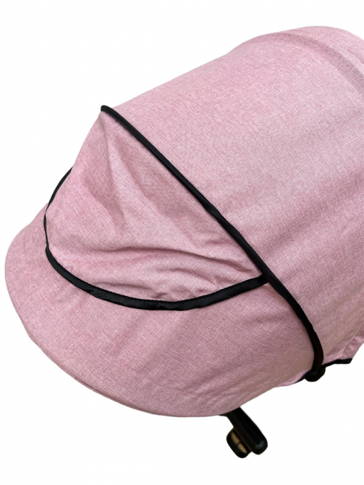 Tricicleta multifunctionala Roti Din Spuma Eva Pliabila Scaun Rotativ Roz [11]