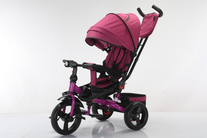 Tricicleta multifunctionala Roti Din Spuma Eva Pliabila Scaun Rotativ Violet [1]