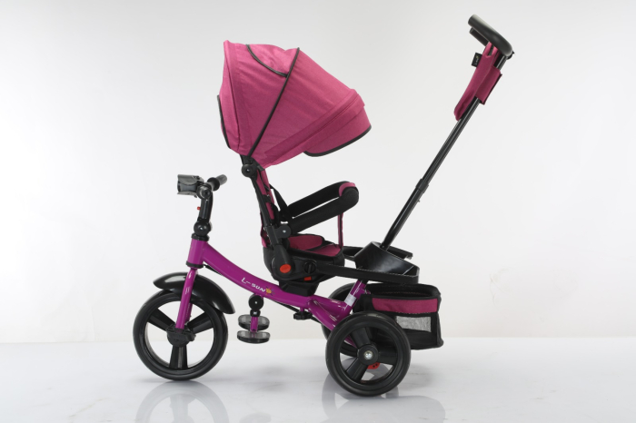 Tricicleta multifunctionala Roti Din Spuma Eva Pliabila Scaun Rotativ Violet [4]