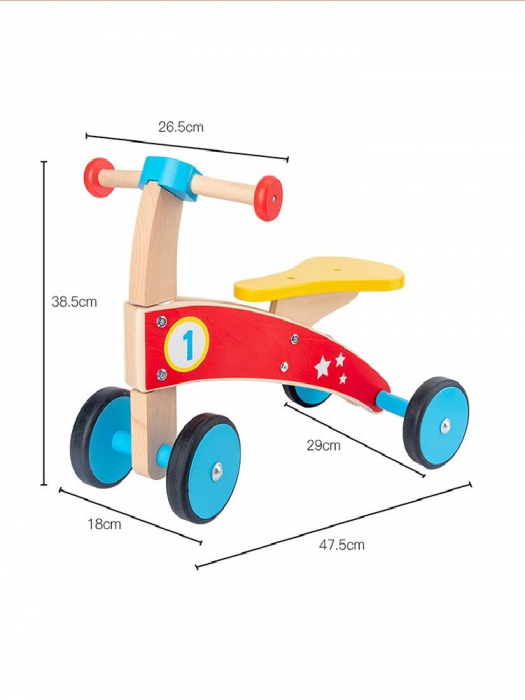 Tricicleta din lemn pentru copii Formula 1 [2]