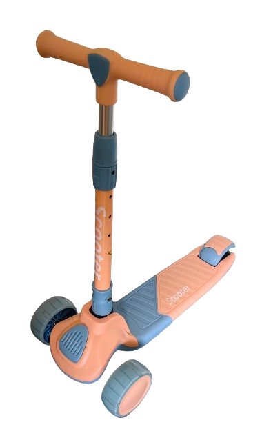 Trotineta Pliabila 3 Roti Scooter cu lumini si sunete Roz Pastel [2]