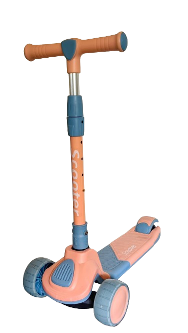 Trotineta Pliabila 3 Roti Scooter cu lumini si sunete Roz Pastel [3]