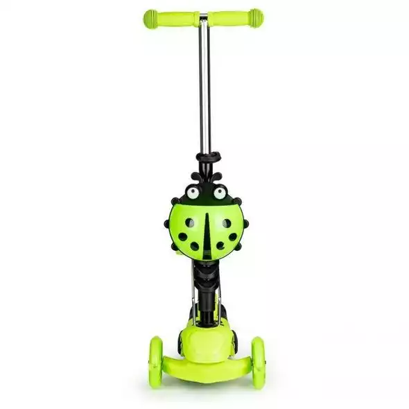 Trotineta Buburuza 3 in 1 cu scaun - Trotineta Buburuza- verde [2]