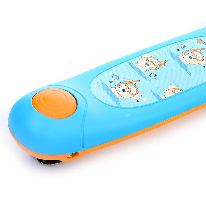 Trotineta Copii 3 Roti Pliabila cu Lumini LED – Reglabila, Play Albastru [2]