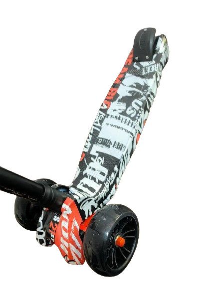 Trotineta Scooter Pliabila 3 Roti cu lumini Grafiti [4]
