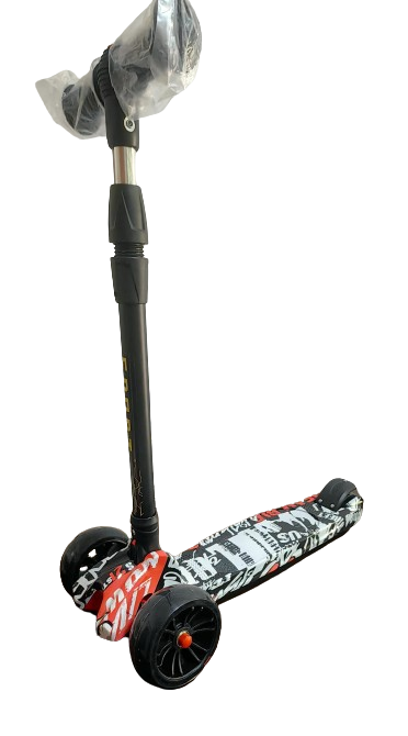 Trotineta Scooter Pliabila 3 Roti cu lumini Grafiti [3]