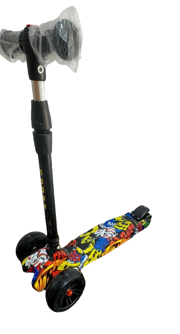 Trotineta Scooter Pliabila 3 Roti cu lumini Grafiti [1]