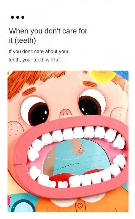 Trusa de Doctor Dentist Pentru copii cu Accesorii din lemn [7]