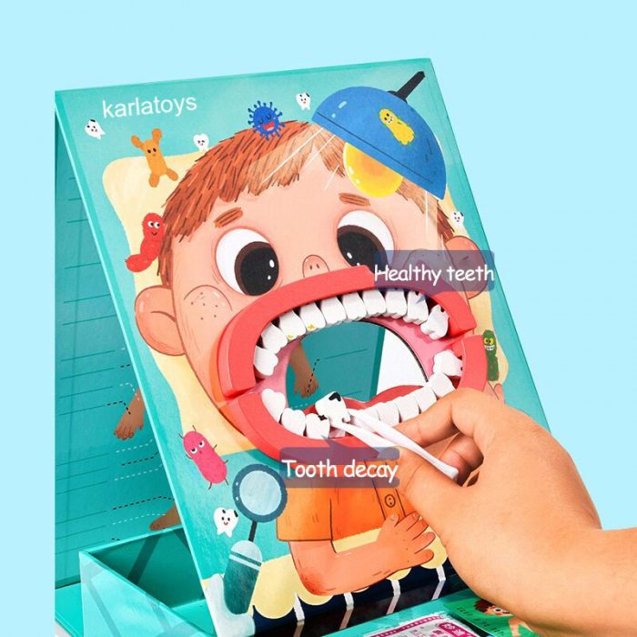Trusa de Doctor Dentist Pentru copii cu Accesorii din lemn [2]