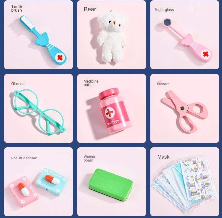 Trusa de Doctor Dentist Pentru copii cu Accesorii din lemn [5]