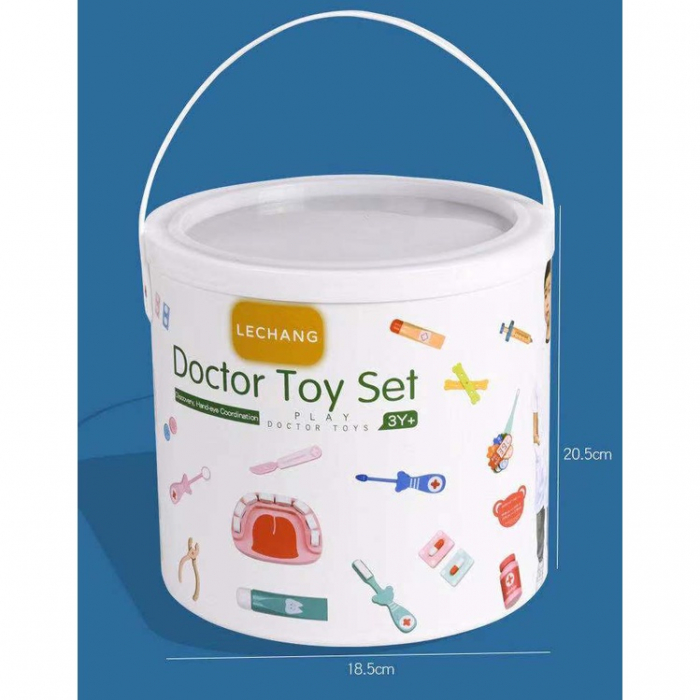Trusa de Doctor copii cu accesori din lemn [2]