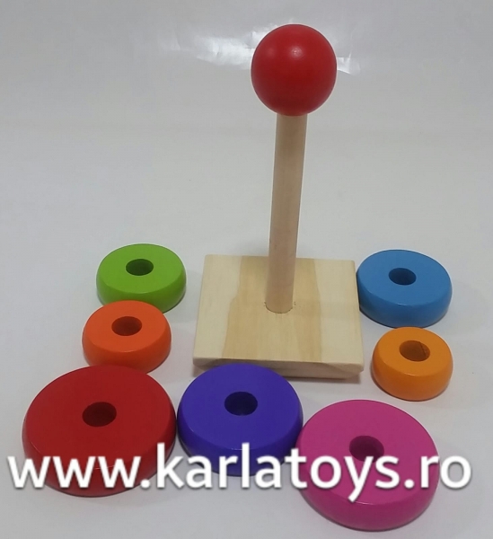 Turn Curcubeu din Lemn cerculete [2]