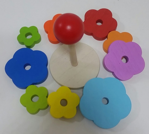 Turn Montessori din Lemn floare [2]