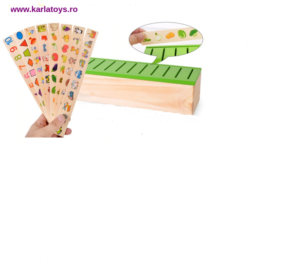Joc educational Montessori Sortator de cartonase Card Box [3]