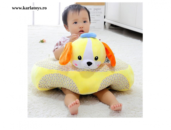 Fotoliu bebe Sit up din plus Animalute Colorate [3]
