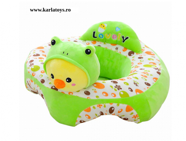 Fotoliu bebe Sit up din plus Animalute Colorate [3]