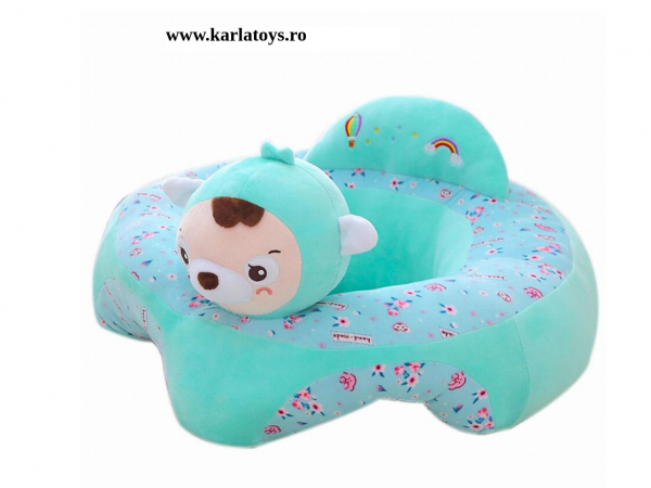 Fotoliu bebe Sit up din plus Animalute Colorate [3]