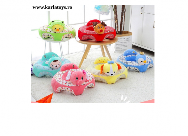 Fotoliu bebe Sit up din plus Animalute Colorate [6]