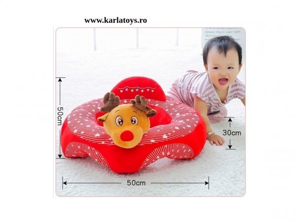 Fotoliu bebe Sit up din plus Animalute Colorate [4]