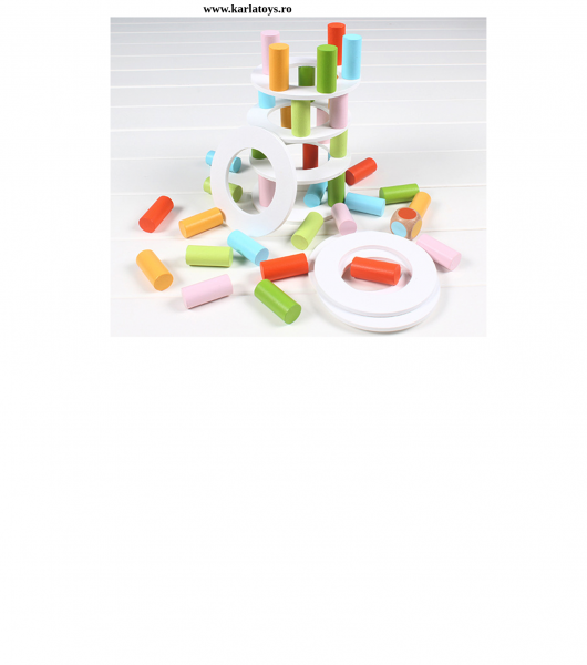 Joc din lemn Stivuire Turnul colorat Pisa Tower Jenga [3]
