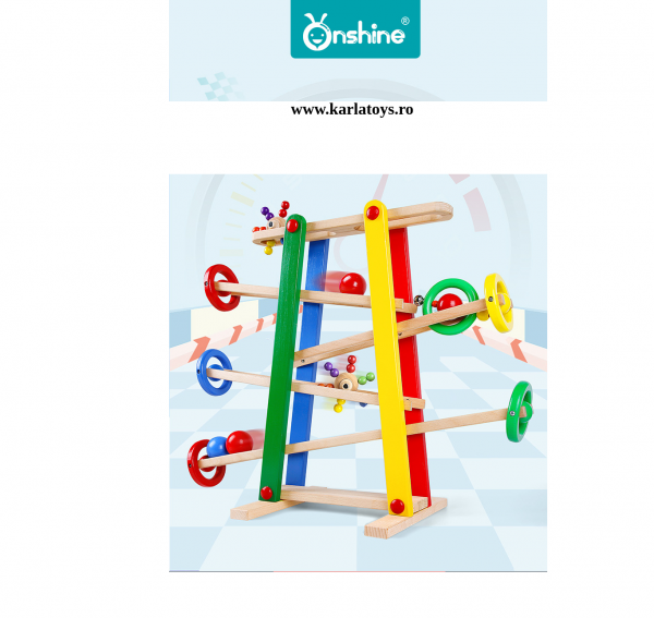 Joc Circuit cu Bile din lemn Cursa cu bile Onshine [7]