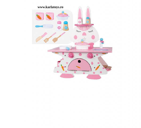 Mini Bucatarie de Lemn Pink Rabbit [2]
