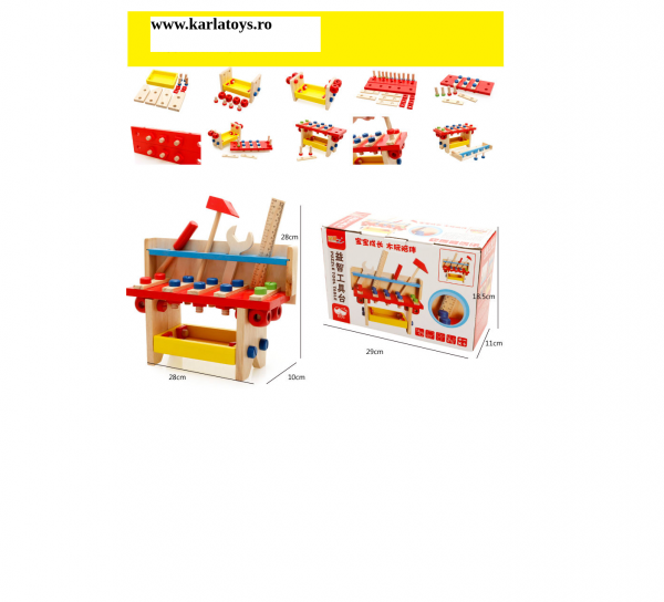 Set de Scule din Lemn Micul Tamplar [3]