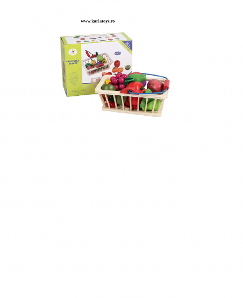 Cosulet din lemn  cu fructe de feliat 16 piese [2]