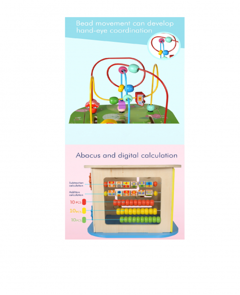 Centru activitati dezvoltare cognitiva 6 in 1  Masinute [12]