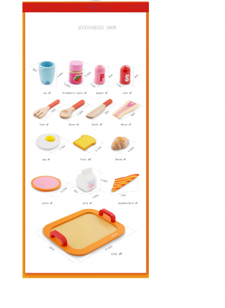 Set Jucarie de Lemn Micu Dejun Onshaine [3]
