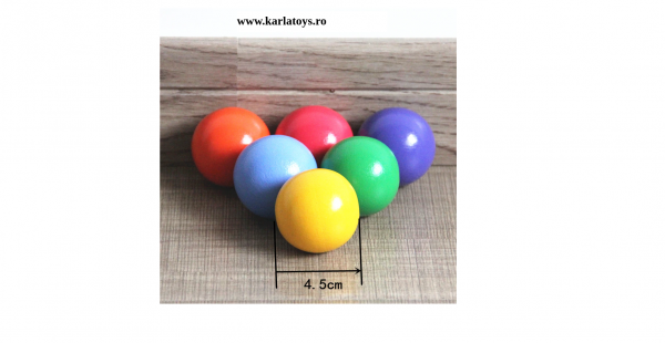 Joc Lemn Bile Curcubeu Montessori  Rainbow Ball [5]