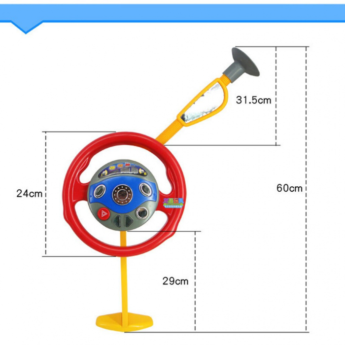 Volan Interactiv Copii pentru Masina cu sunete si lumini [4]