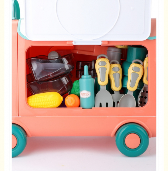 Set Bucatarie Mobila copii 2 in 1 - Autobuzul Transformabil 2 in 1 Chef [6]