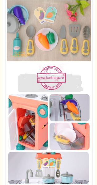 Set Bucatarie Mobila copii 2 in 1 - Autobuzul Transformabil 2 in 1 Chef [3]