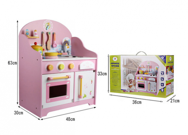 Bucatarie din Lemn pentru copii Roz [2]