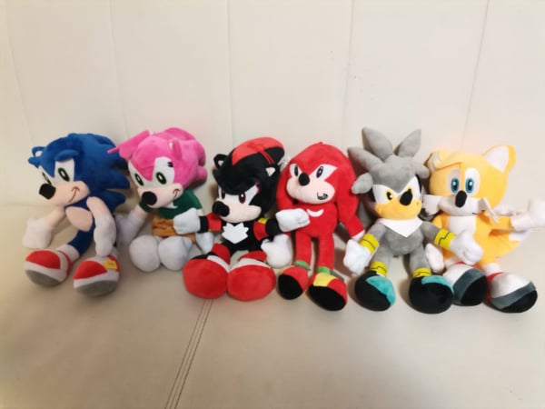 Set 6 Jucarii de plus Super Sonic  Plusuri Sonic Hedgehog Muzicali [18]