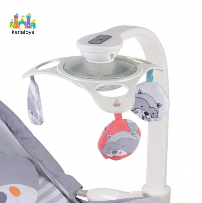 Scaun Balansoar Bebe cu Vibratii Carusel muzical si Lumini [4]
