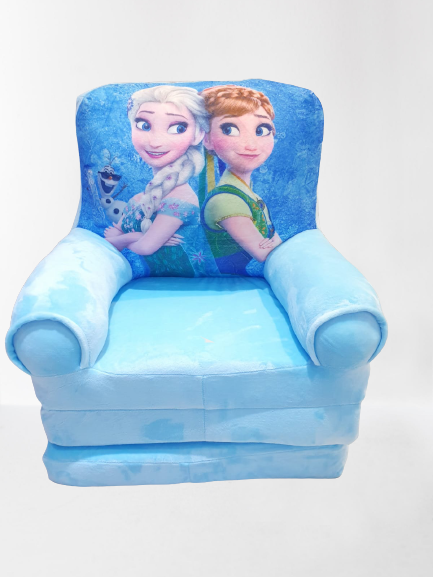 Fotoliu din plus extensibil Frozen  mare 115 cm Ana si Elsa [2]