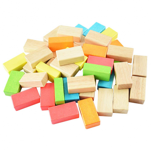 Joc din Lemn Cuburi de construit Zidul - Joc Puzzle Jenga Zidul [6]