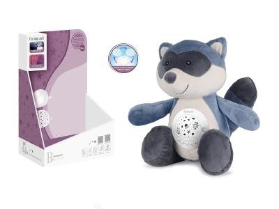 Jucarii - Jucarie de Plus Raton Lumina de Noapte, Proiectie si Muzica