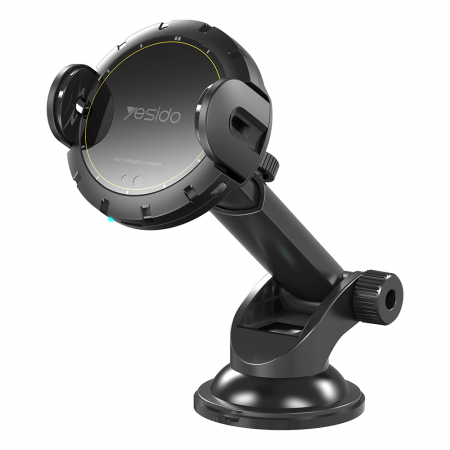 Suporturi Telefoane  Laptop - Suport Telefon de Masina 2 in 1 Yesido  Wireless Charging