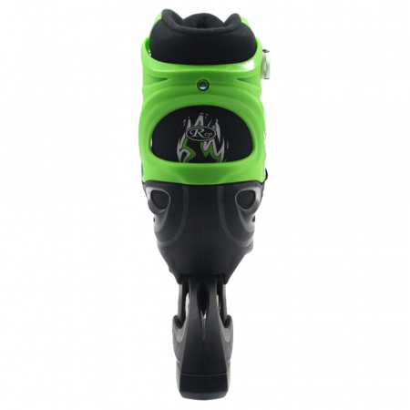 Role reglabile Negru Verde 38-41 – ABEC 5 roti silicon 70mm [4]