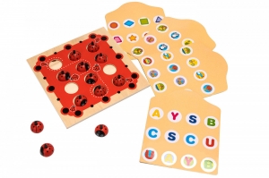 Joc de Memorie din Lemn Ladybug Joc de Memorie Buburuza [3]