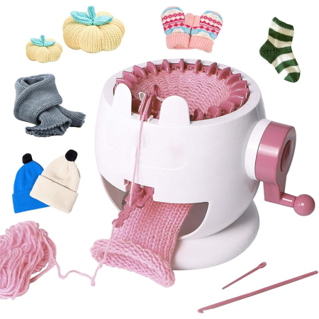 Masina de Tricotat cu 22 Ace – Set Complet pentru Sosete, Caciuli si Esarfe [1]