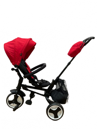 Tricicleta cu scaun rotativ si pozitie de Somn L-Sun Pliabila Rosu [4]