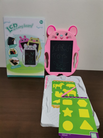 Jocuri creative (3 ani +) - Tableta de desen si scris LCD Soricel pentru copii