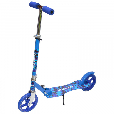 Trotinete - Trotinetă Pliabila Copii & Adulti – Roti 200mm, Cric Albastru