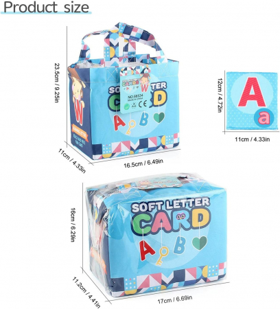 26 Carti Textile Senzoriale Bebelusi Alfabetul [3]