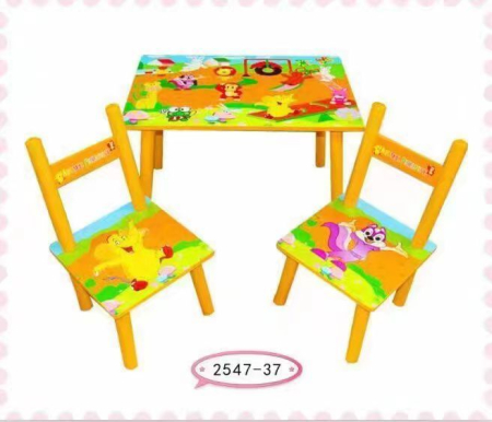 Mobilier si accesorii - Set Masuta cu Doua Scaune pentru Copii Portocaliu